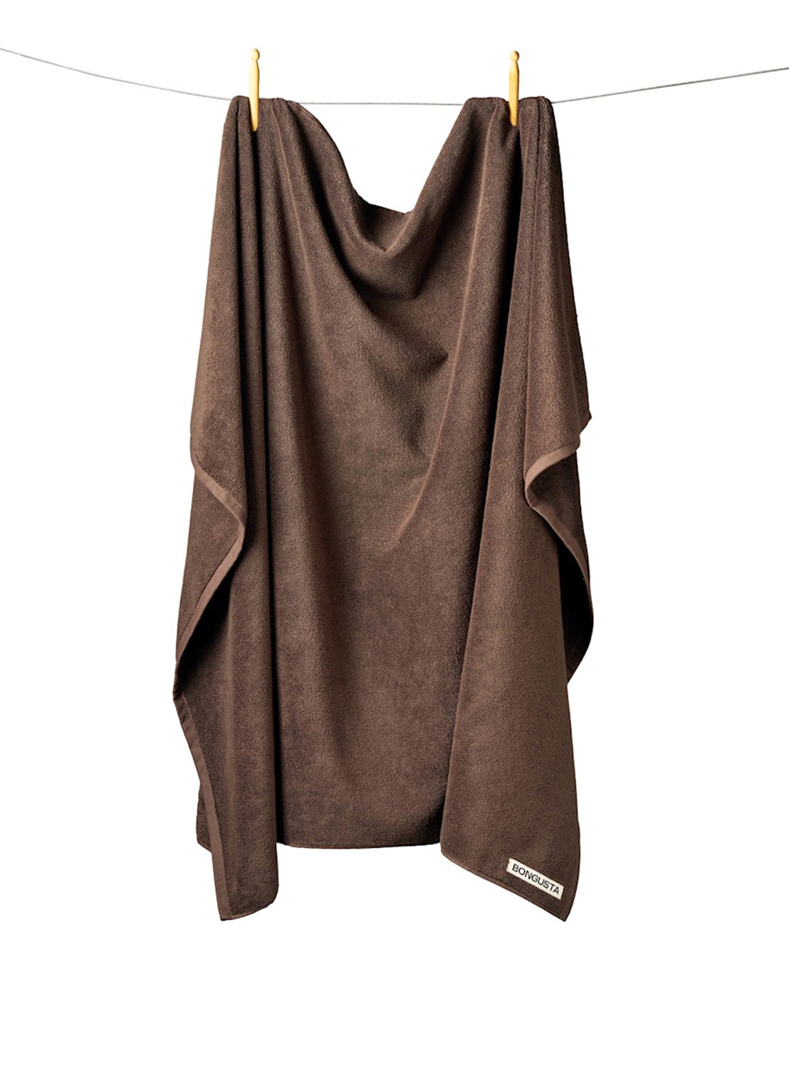 Bongusta Naram badlaken - 600 gr/m2 - 150 x 100 cm - voorkant 4 donkerbruin