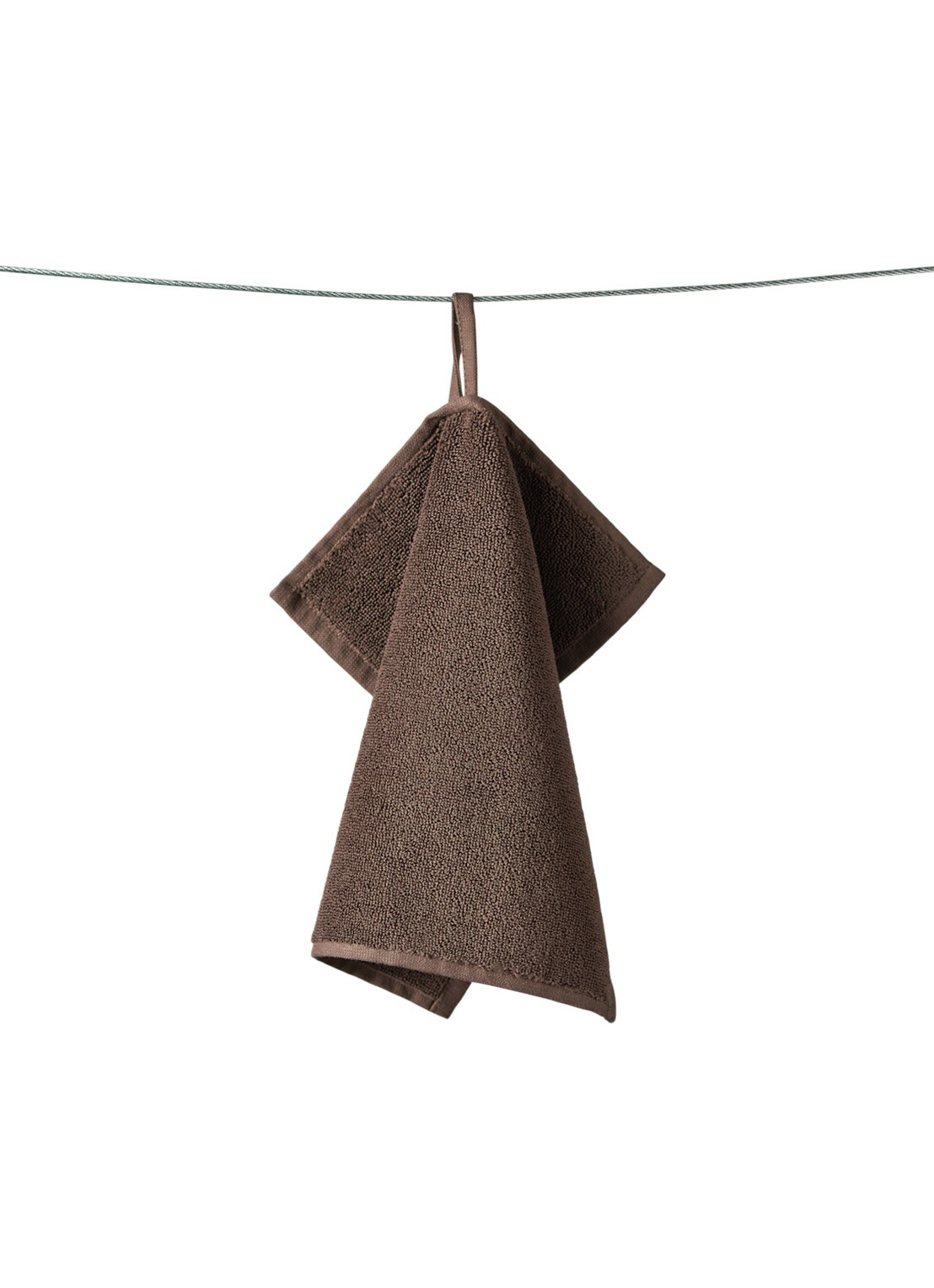Bongusta Naram gastendoek - 600 gr/m2 - 30 x 30 cm - voorkant bruin