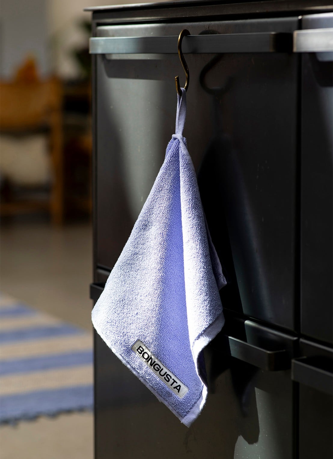 Bongusta Naram gastendoek - 600 gr/m2 - 50 x 30 cm - detail 2 blauw