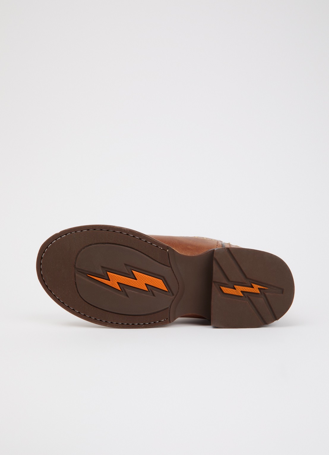 Bootstock Bow cowboylaars van leer - detail 4 cognac