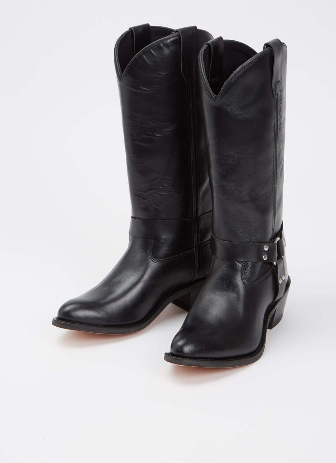 Bootstock Jacky laars van leer - detail 2 zwart