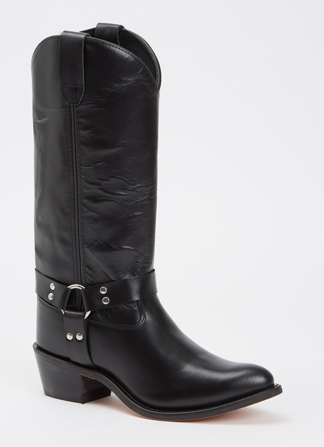 Bootstock Jacky laars van leer - voorkant 4 zwart
