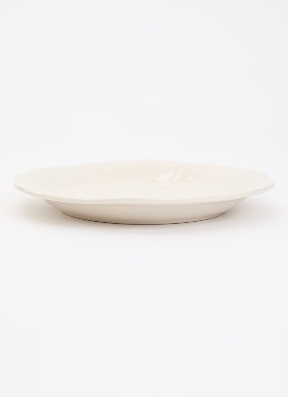 Bordallo Pinheiro Cabbage ontbijtbord 21 cm - voorkant 4 ivoor