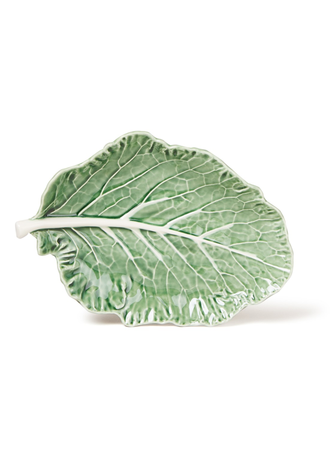 Bordallo Pinheiro Cabbage serveerschaal 28 cm - voorkant 2 groen