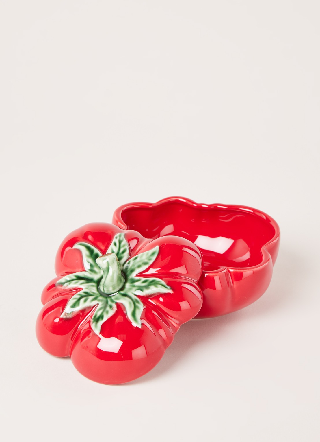 Bordallo Pinheiro Tomato voorraadpot - detail steenrood