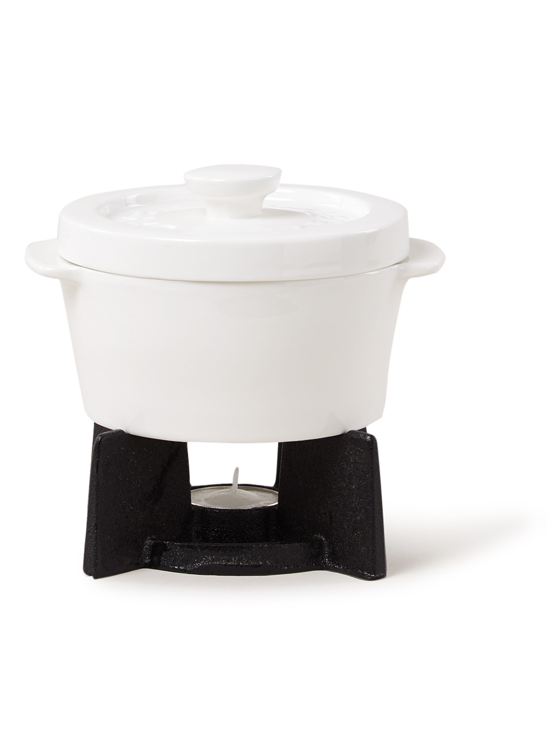 Boska Cheese Baker ovenschaal met onderstel - voorkant 2 gebroken wit