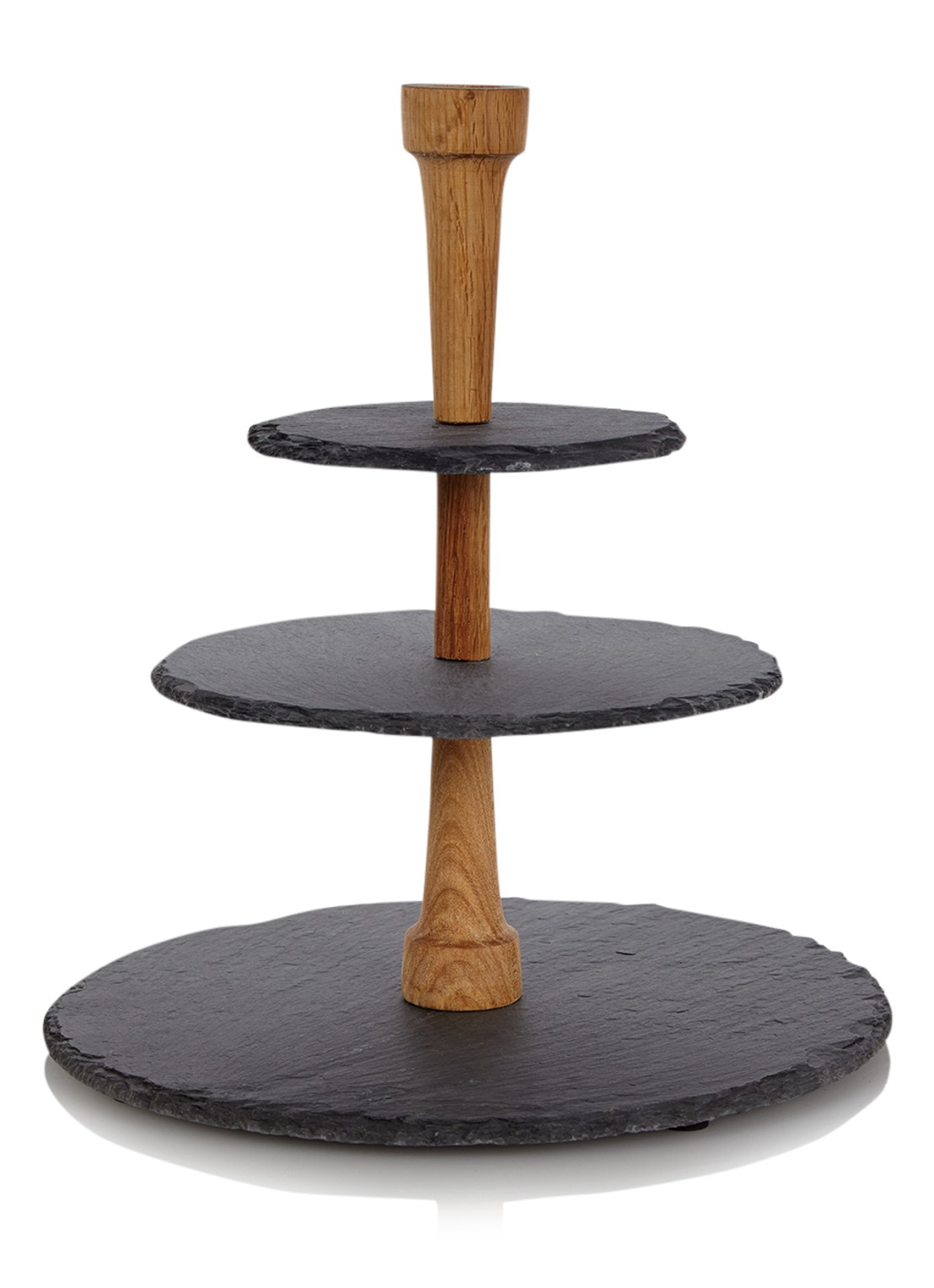 Boska Cheese Tower etagère van leisteen 38,5 cm - voorkant antraciet