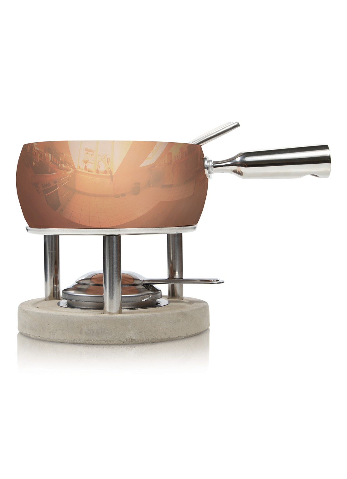 Boska Life fondueset Ø20 cm - voorkant 4 koper