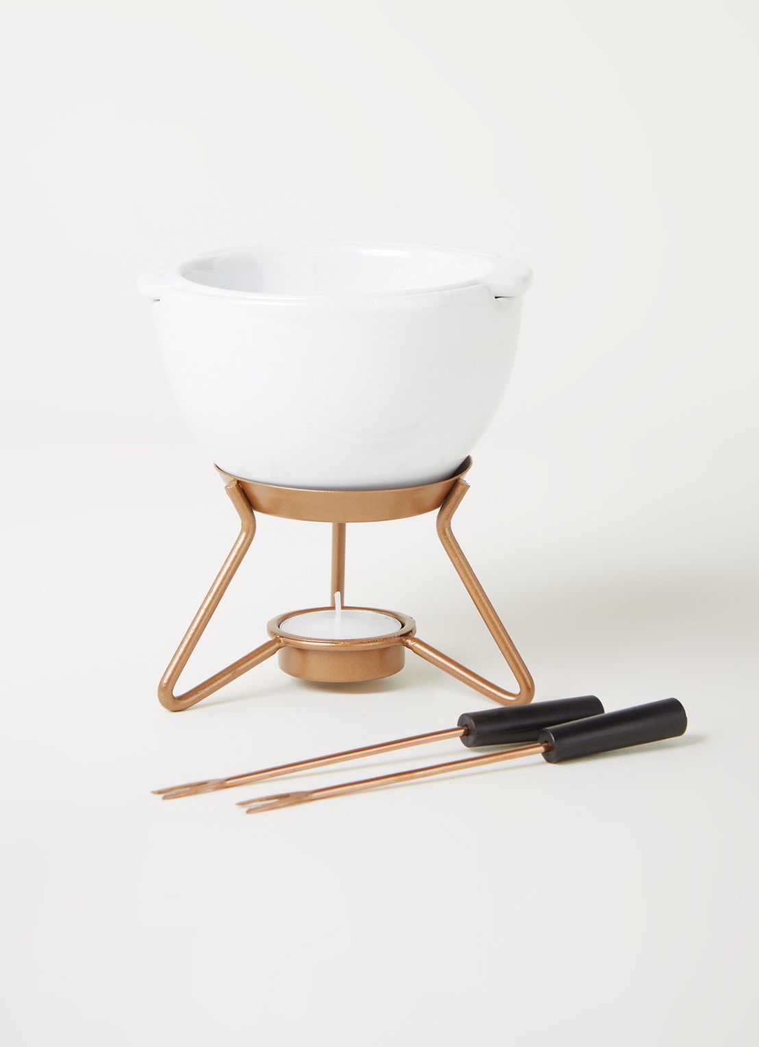 Boska Petit Marie chocolade fondueset - voorkant 3 wit