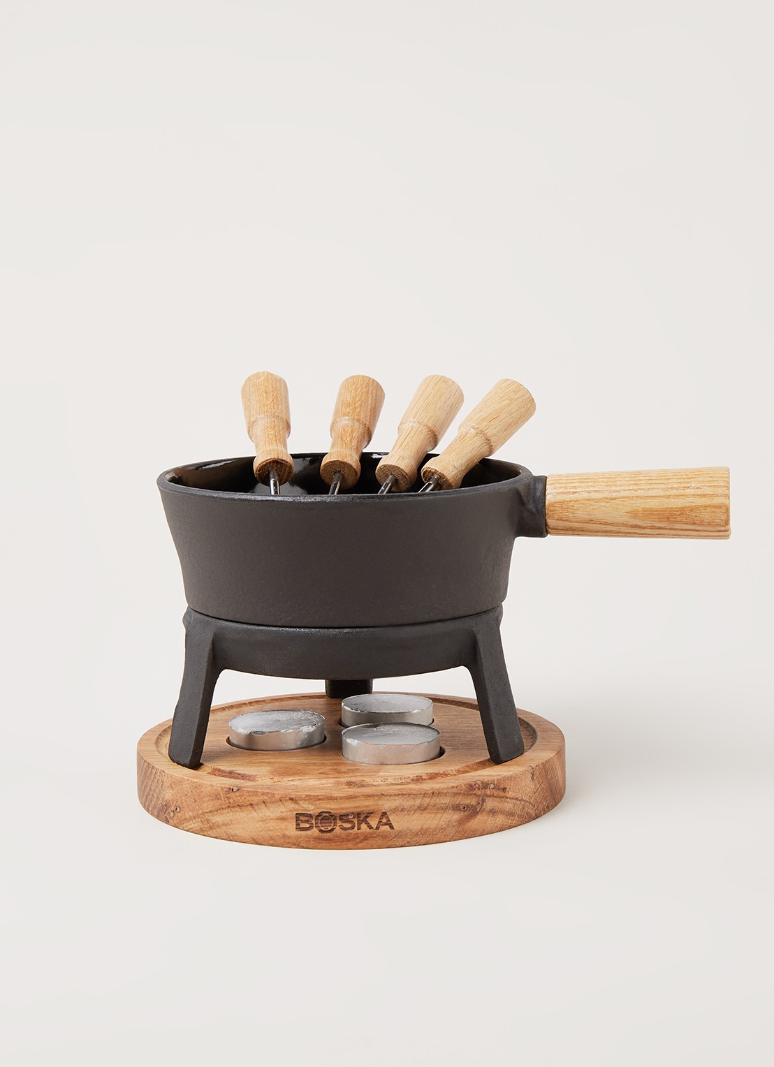 Boska Pro S kaasfondueset  - voorkant 2 zwart