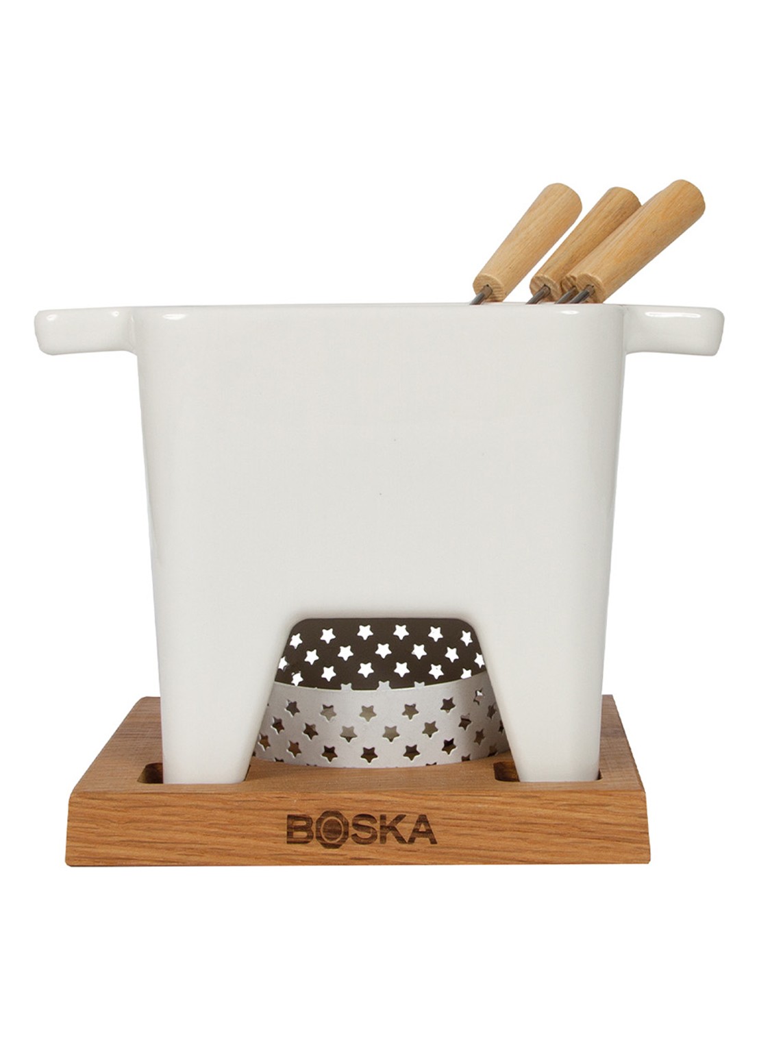 Boska Tapas fondueset Bianco L 600 ml - voorkant 2 wit