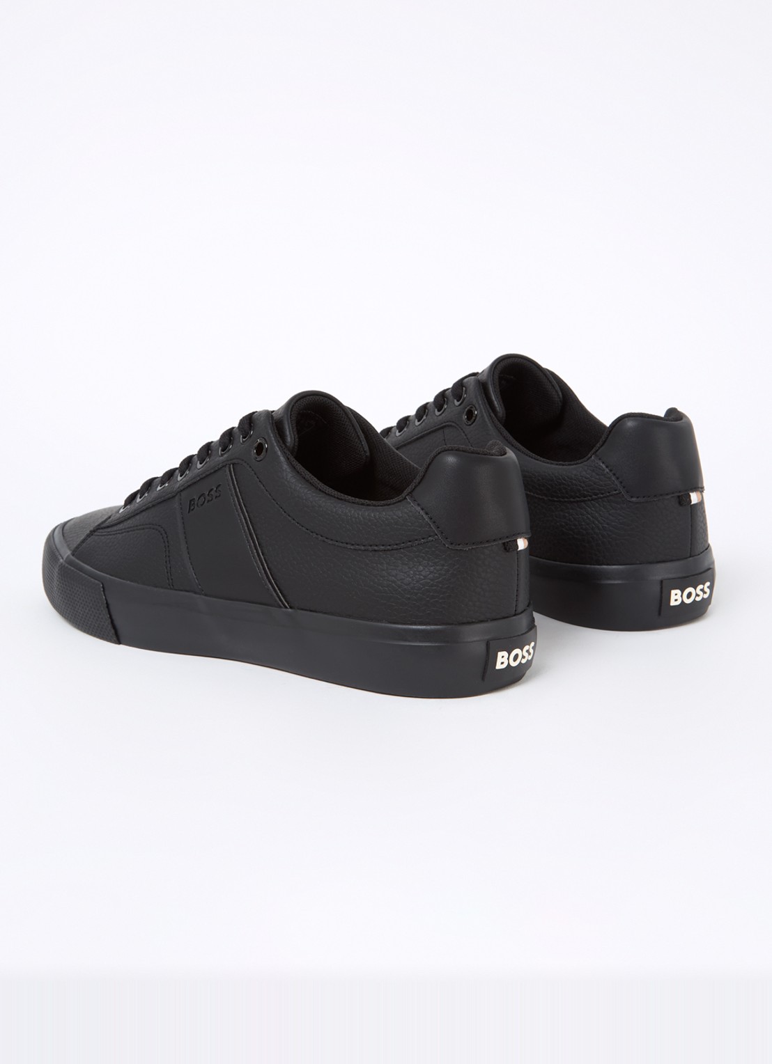 BOSS Aiden sneaker met logo - achterkant 4 zwart
