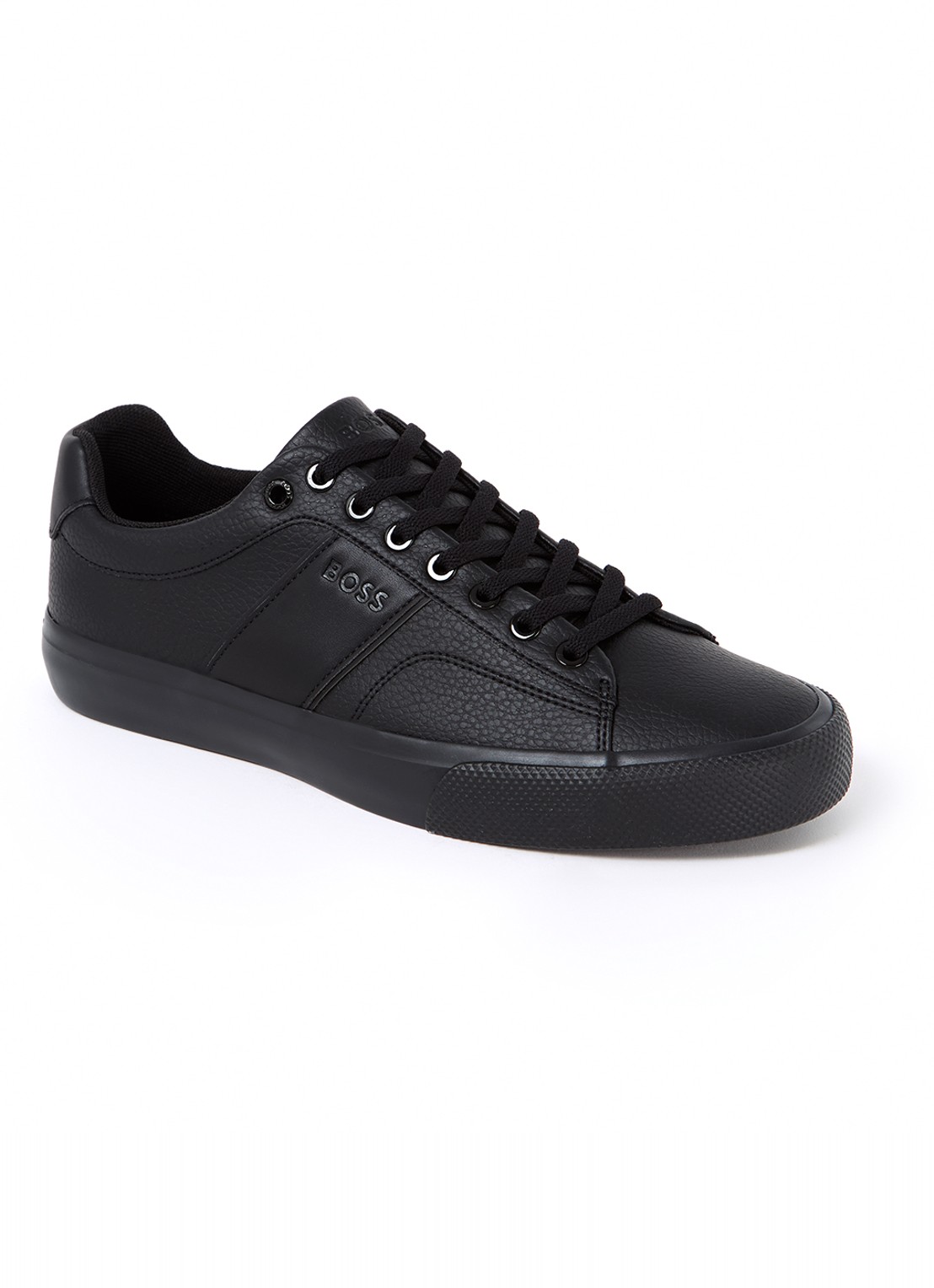 BOSS Aiden sneaker met logo - voorkant 5 zwart