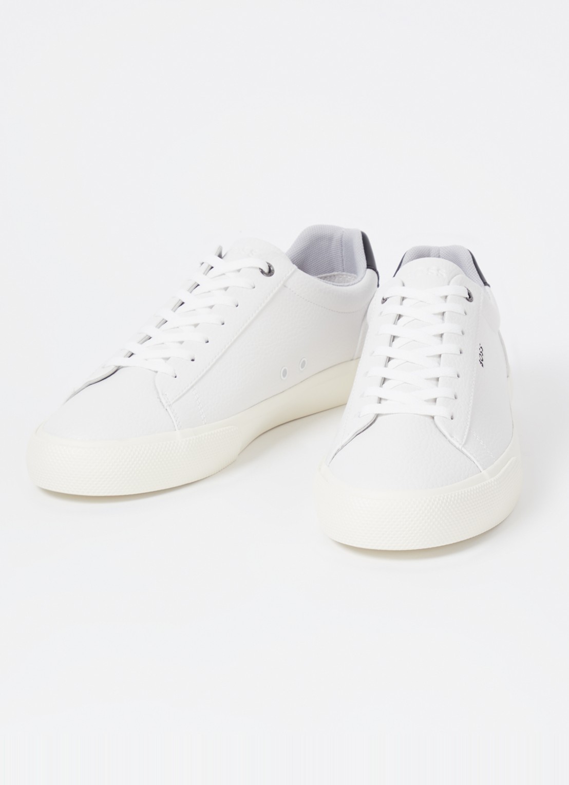 BOSS Aiden sneaker met structuur en logo - detail wit