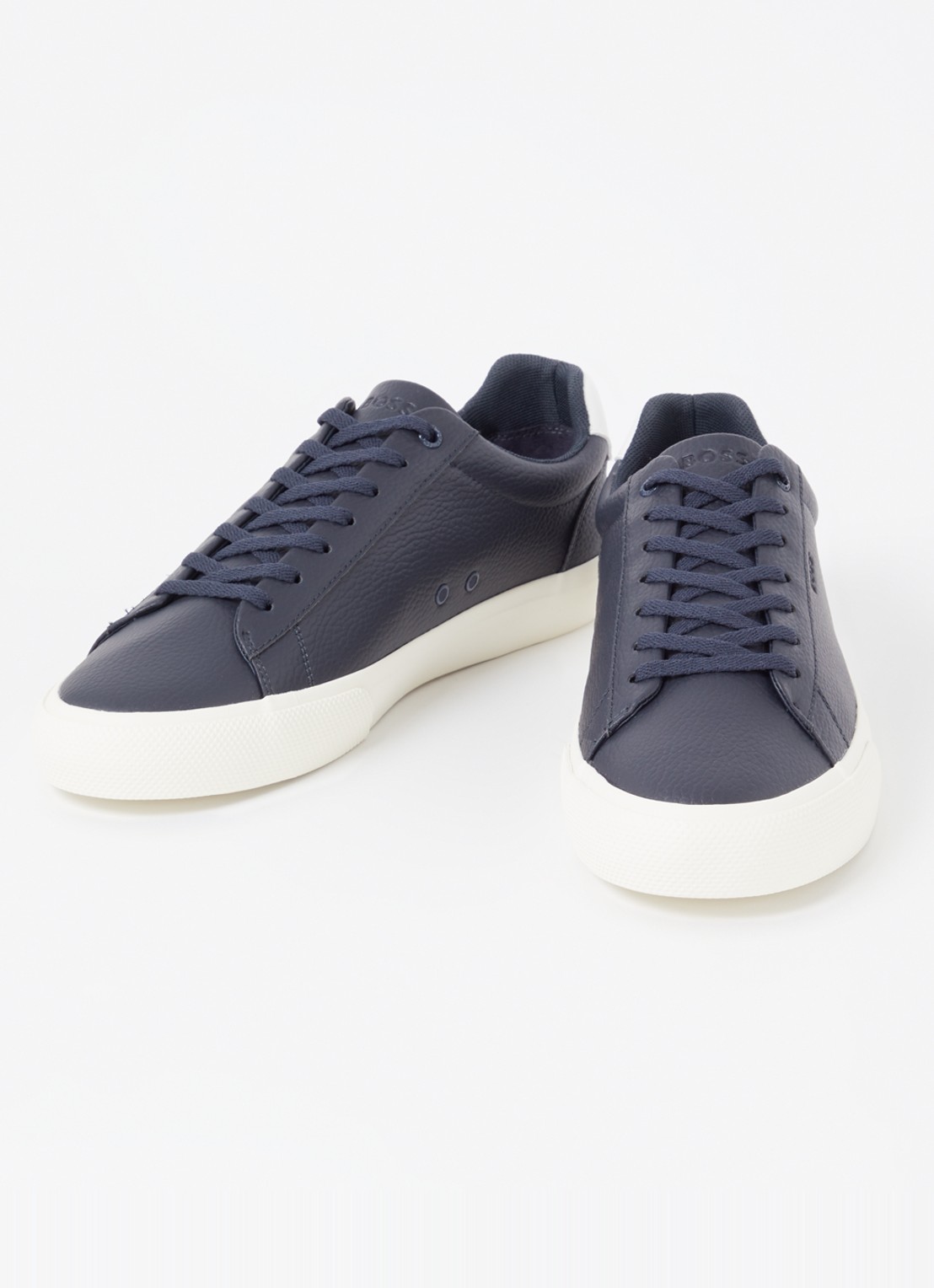 BOSS Aiden sneaker met structuur en logo - detail 3 donkerblauw