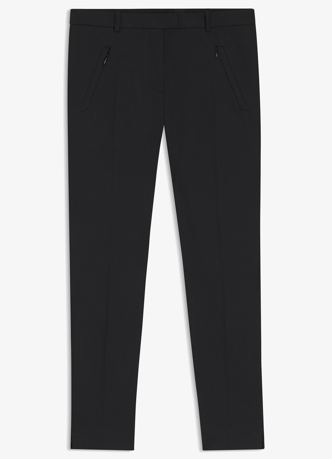 BOSS Anaita5 tailored tech pantalon - voorkant 2 zwart