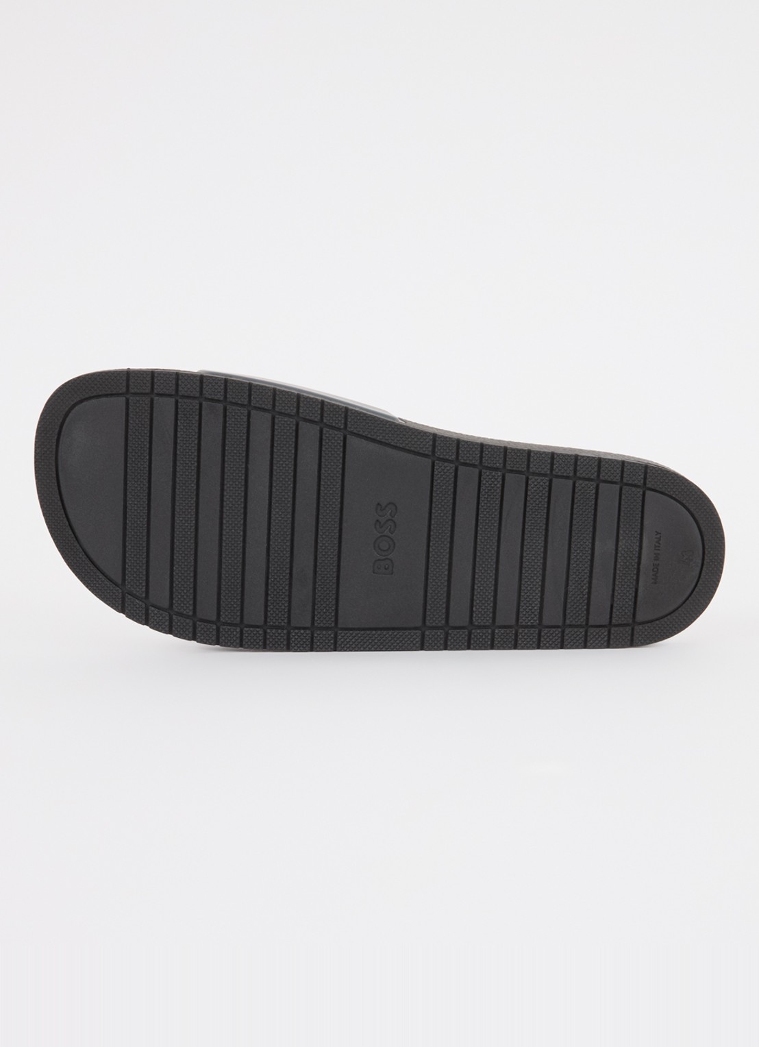 BOSS Aryeh slipper met logo - detail 5 donkergrijs