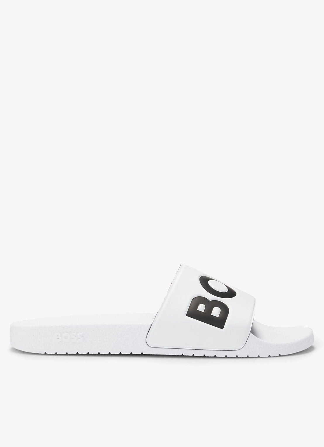 BOSS Aryeh slipper met logo - detail 3 wit