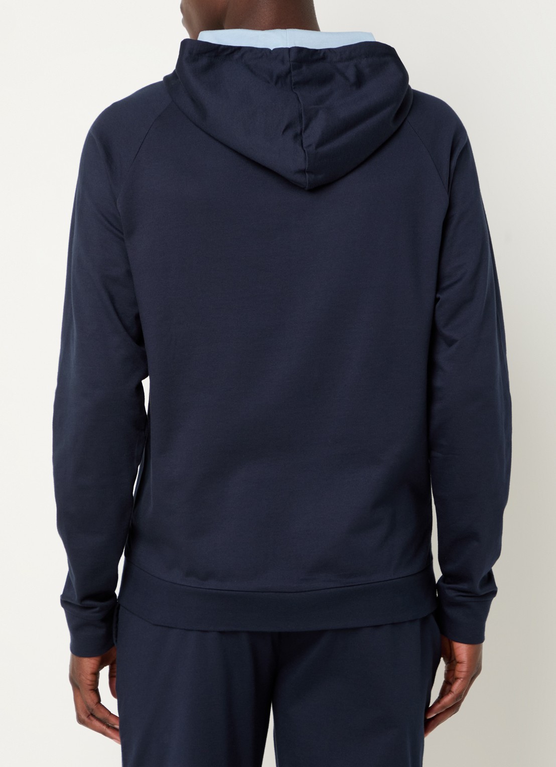 BOSS Authentic sweatvest met capuchon en logo - achterkant dark blue-403 / blauw