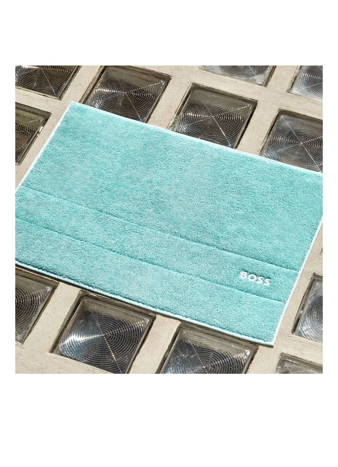 BOSS Azalea badmat 50 x 70 cm  - detail 3 turquoise