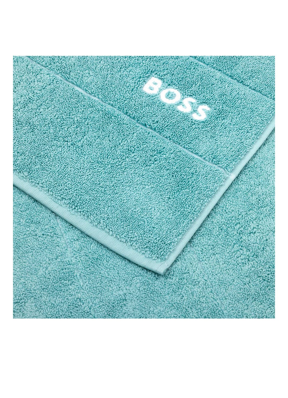 BOSS Azalea badmat 50 x 70 cm  - voorkant 2 turquoise