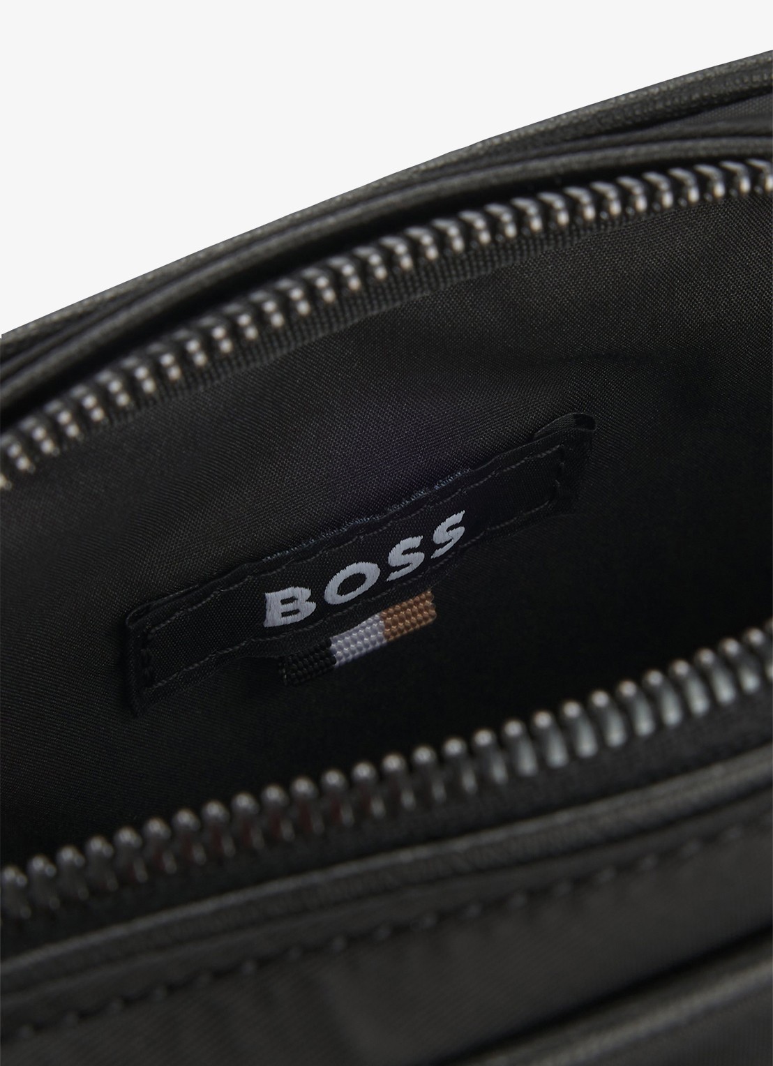 BOSS B-Icon crossbodytas met logo - achterkant 6 zwart