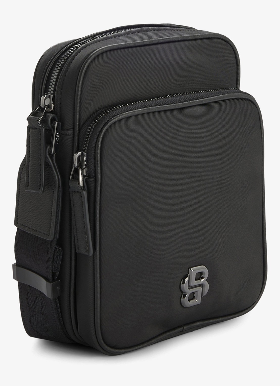 BOSS B-Icon crossbodytas met logo - detail 4 zwart