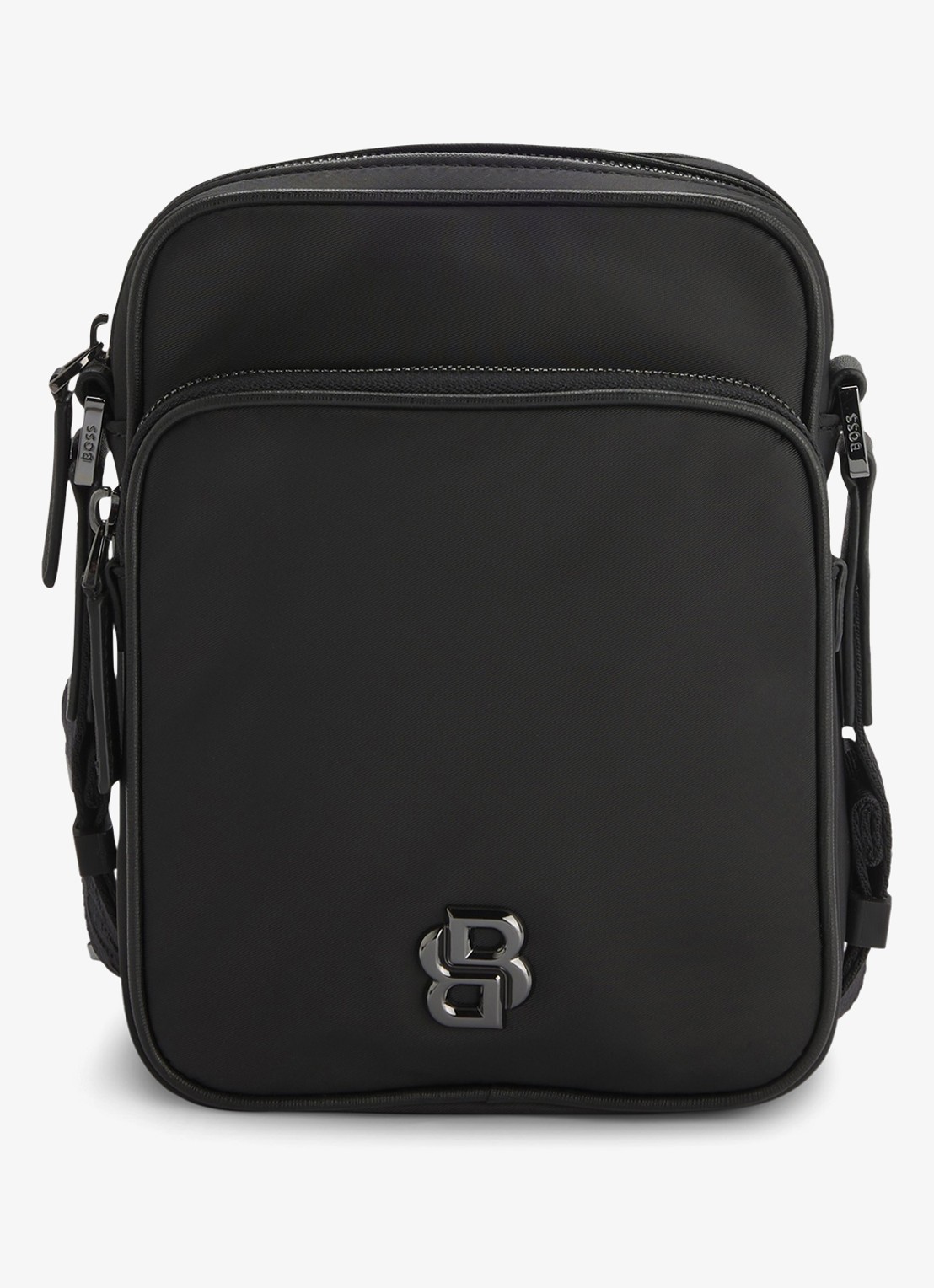 BOSS B-Icon crossbodytas met logo - voorkant zwart