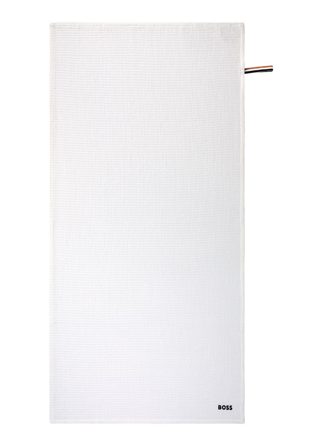 BOSS Badhanddoek van katoen 70 x 140 cm - voorkant 8 wit