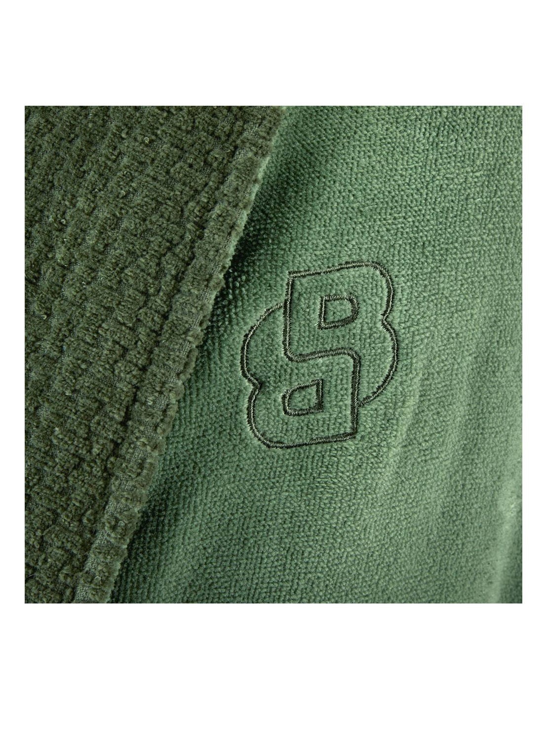 BOSS Badjas met logoborduring - detail 7 groen