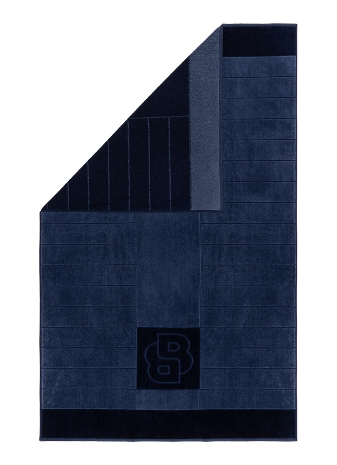 BOSS Badlaken 90 x 150 cm - voorkant 3 blauw