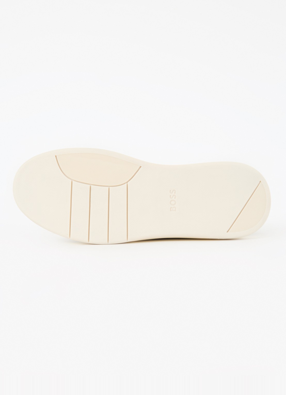 BOSS Baltimore sneaker van suède met leren details - detail 4 zwart