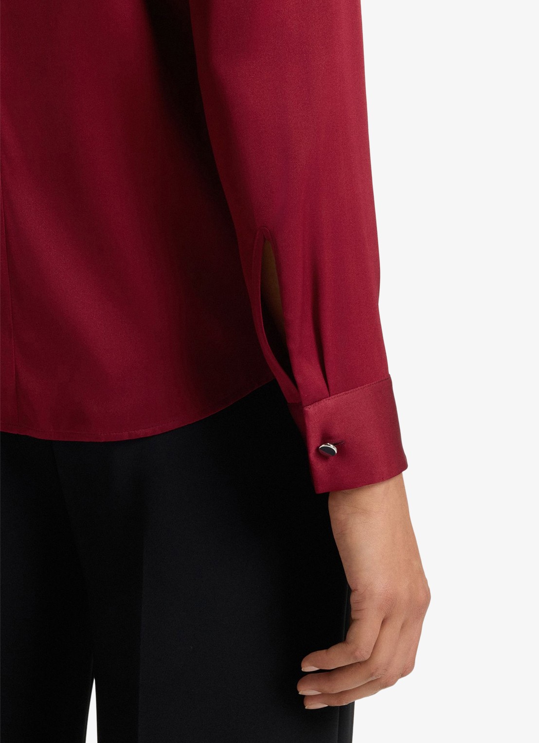 BOSS Banorah blouse in zijdeblend - detail 8 rood