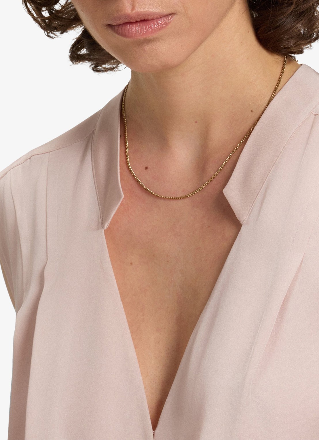BOSS Basina blouse met plooidetail - detail 4 open purple-556 / roze