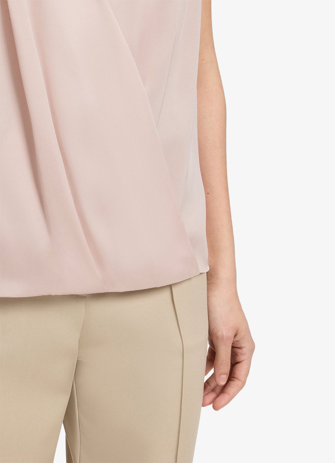 BOSS Basina blouse met plooidetail - detail 5 open purple-556 / roze