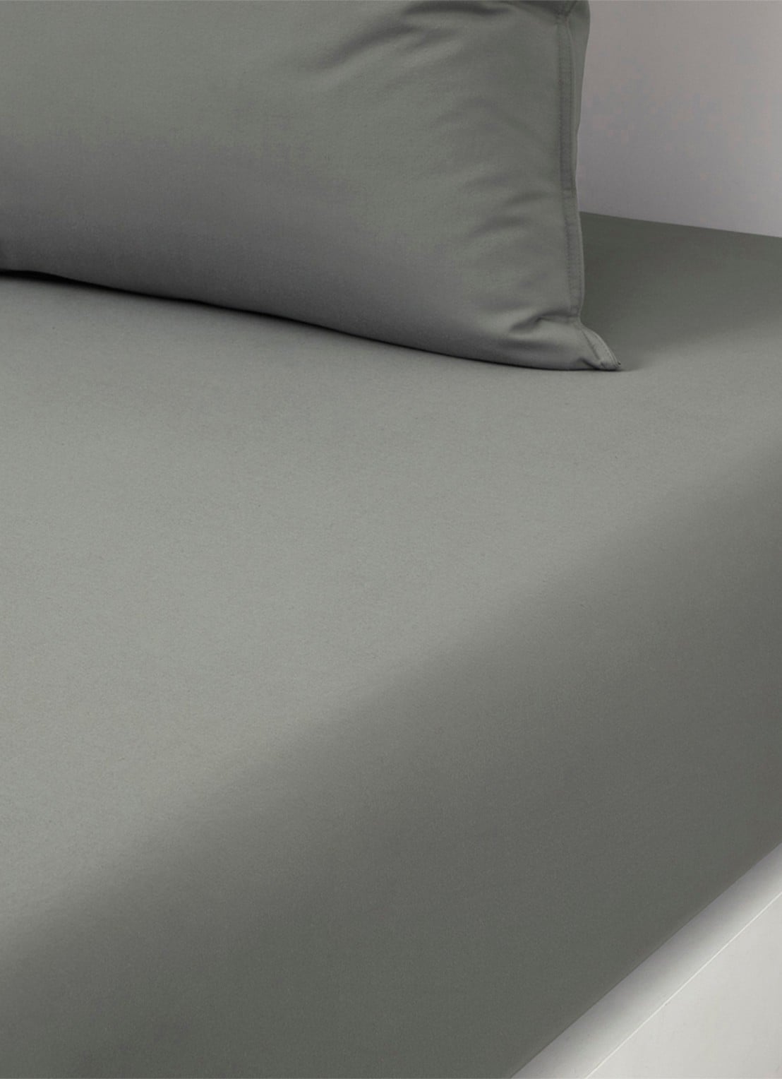 BOSS Beboss hoeslaken van katoen, hoekhoogte 35 cm - voorkant khaki