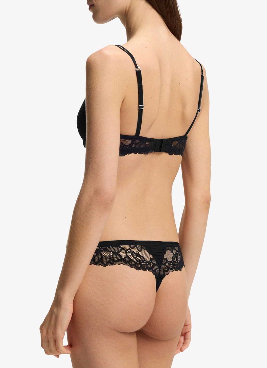 BOSS Beugel bh met kant - achterkant 2 black-001 / zwart