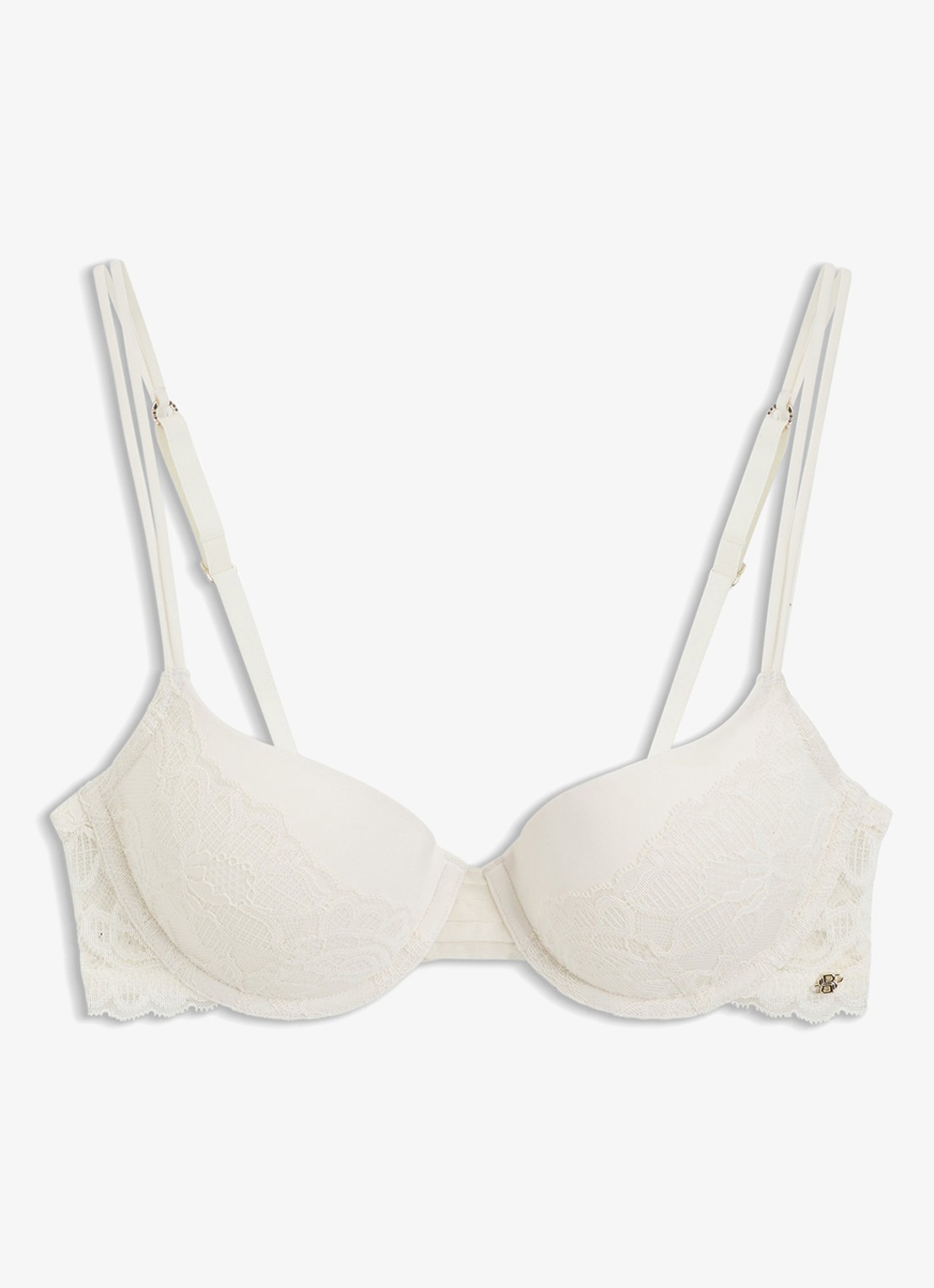 BOSS Beugel bh met kant - voorkant open white-118 / wit