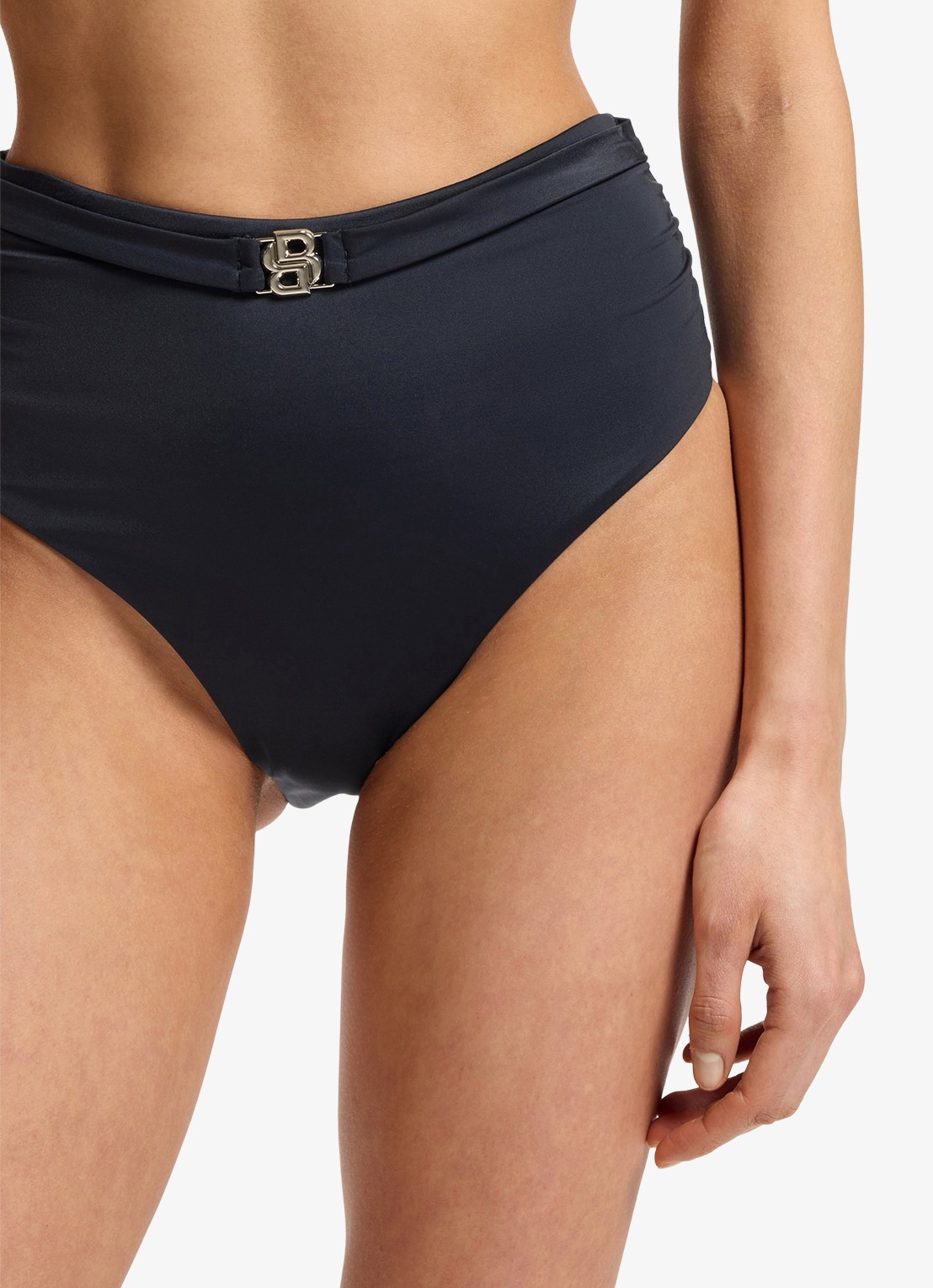 BOSS Bikinibroekje met logo - detail 2 donkerblauw