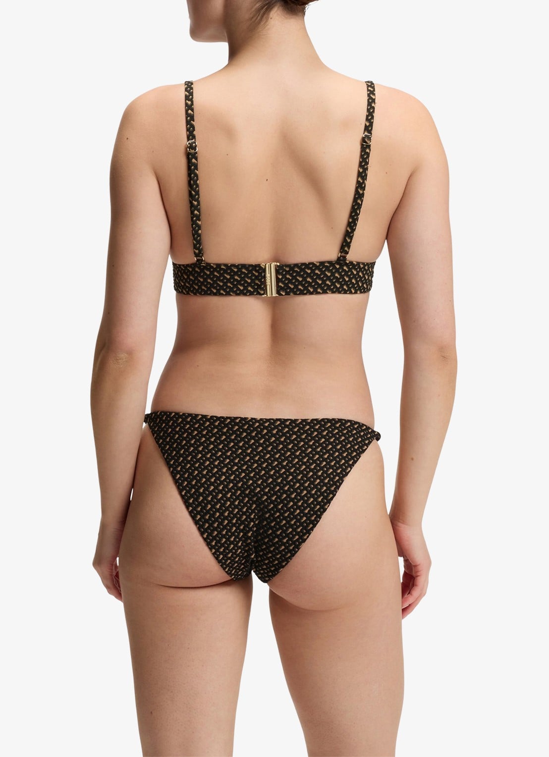 BOSS Bikinislip met logoprint  - achterkant 3 zwart