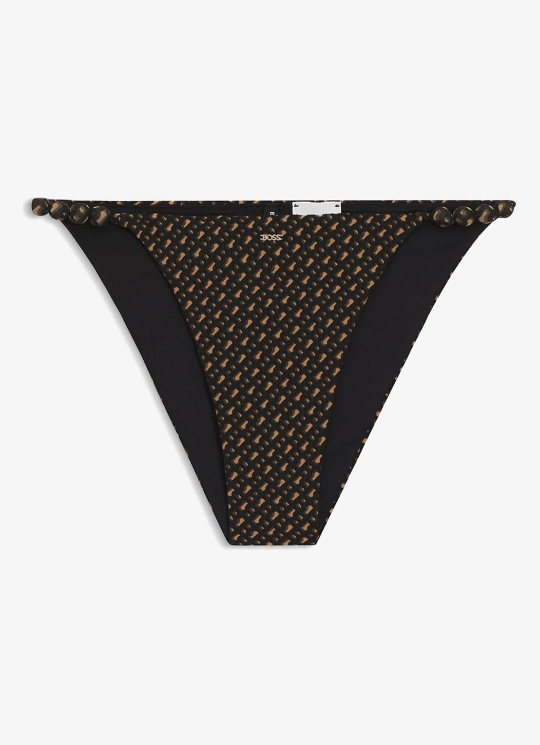 BOSS Bikinislip met logoprint  - voorkant zwart