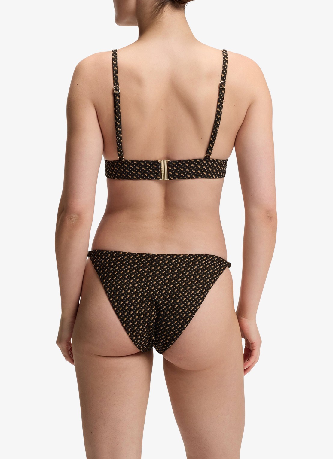 BOSS Bikinitop met logoprint - achterkant 2 zwart