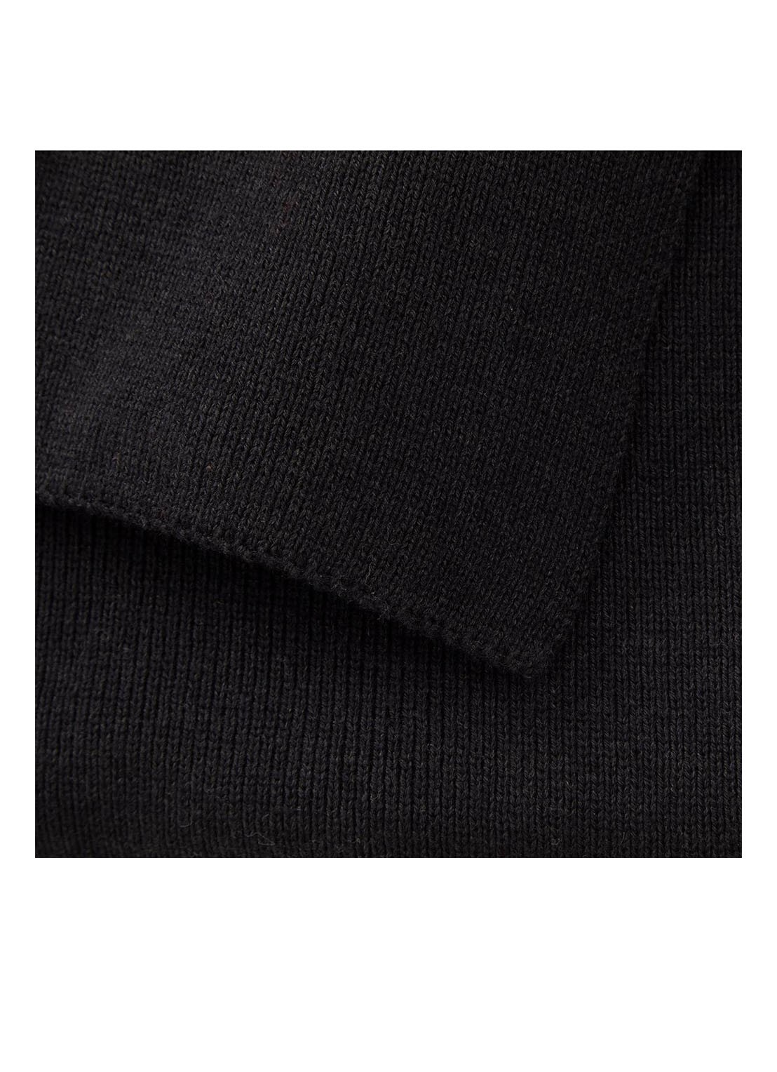 BOSS Bold plaid in katoenblend - 130 x 170 cm - voorkant 3 zwart