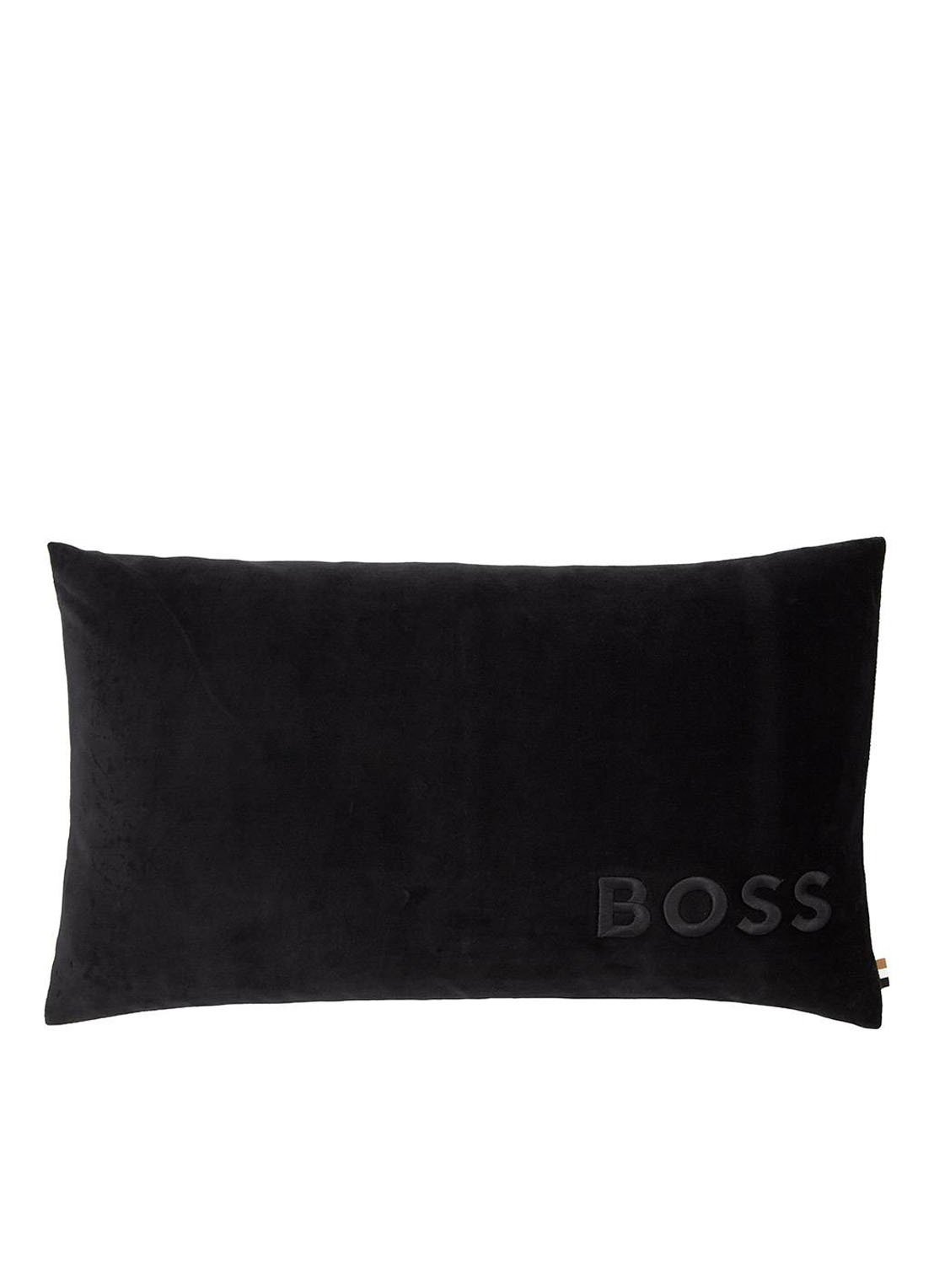 BOSS Bold sierkussenhoes 33 x 57 cm - voorkant 2 zwart