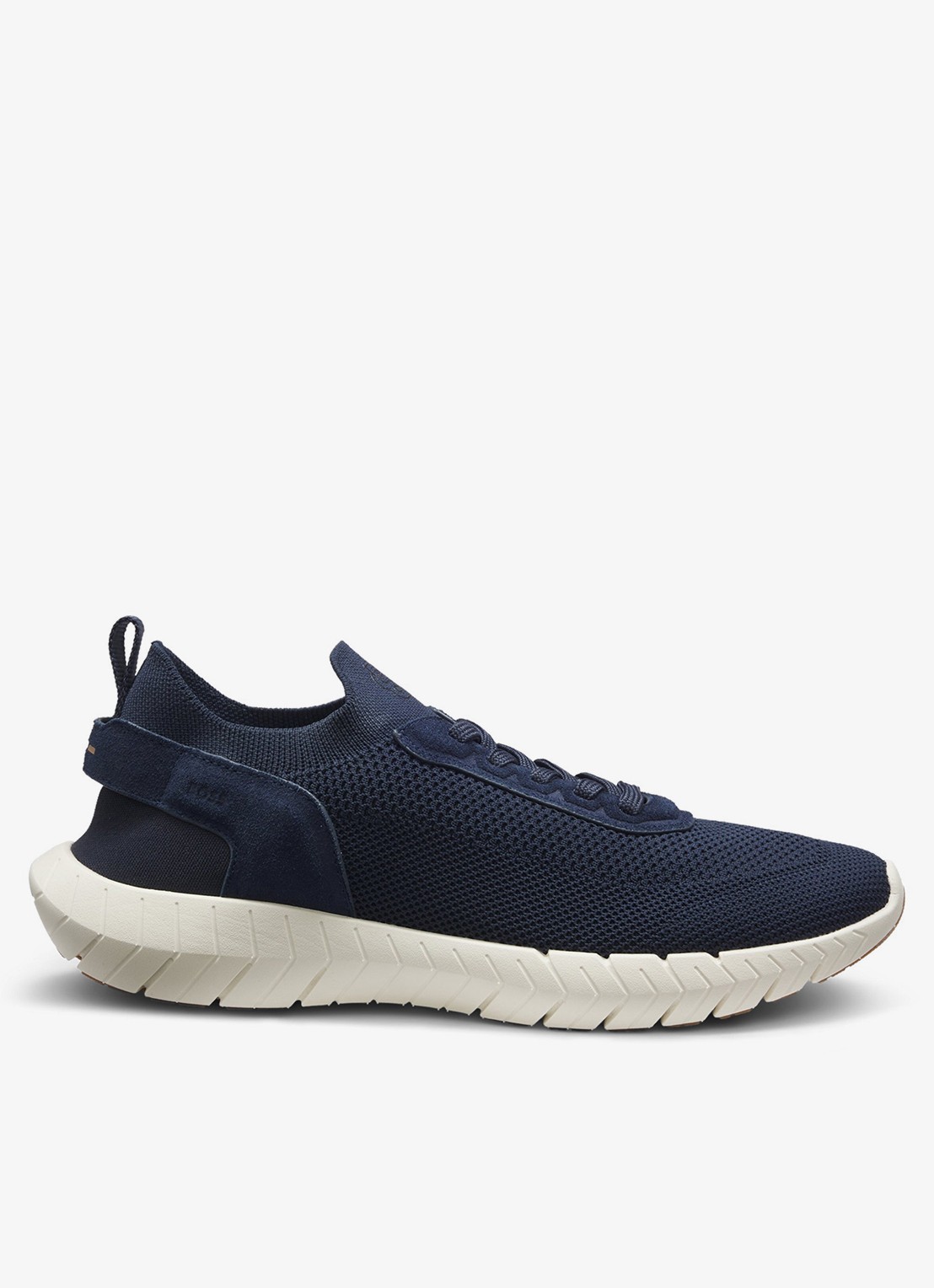 BOSS Boss-Motion sneaker met gebreid bovenwerk - voorkant 4 donkerblauw