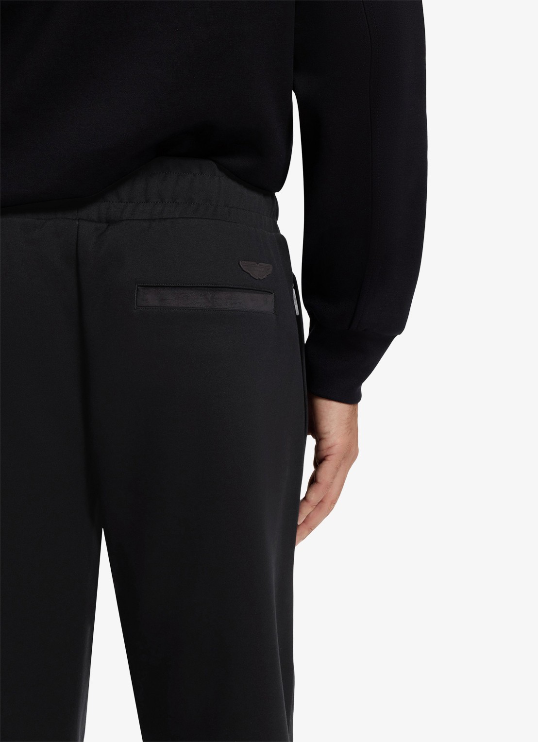 BOSS BOSS x ASTON MARTIN slim fit pantalon met steekzakken  - detail 6 zwart