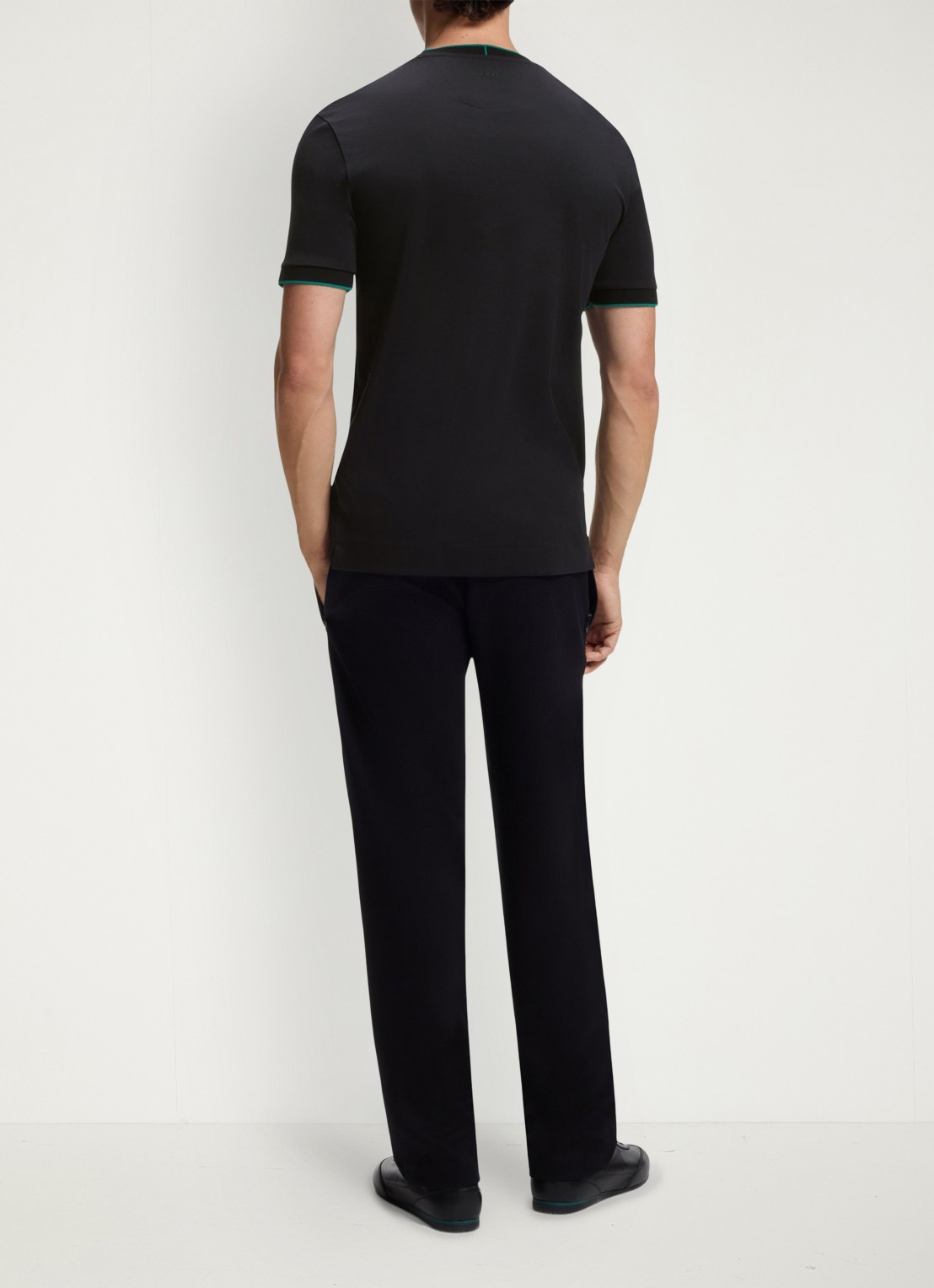 BOSS BOSS x ASTON MARTIN T-shirt met gestreept detail - achterkant 2 zwart