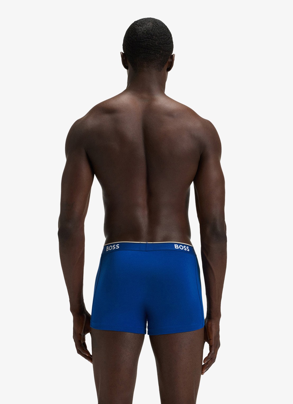 BOSS Boxershorts met logoband in 3-pack - achterkant 3 blauw