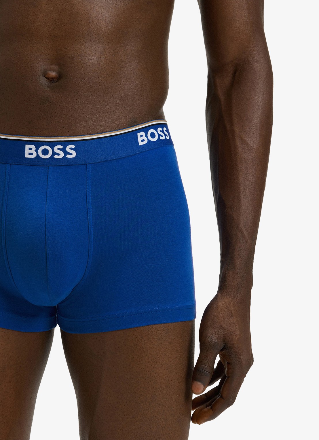BOSS Boxershorts met logoband in 3-pack - detail 4 blauw