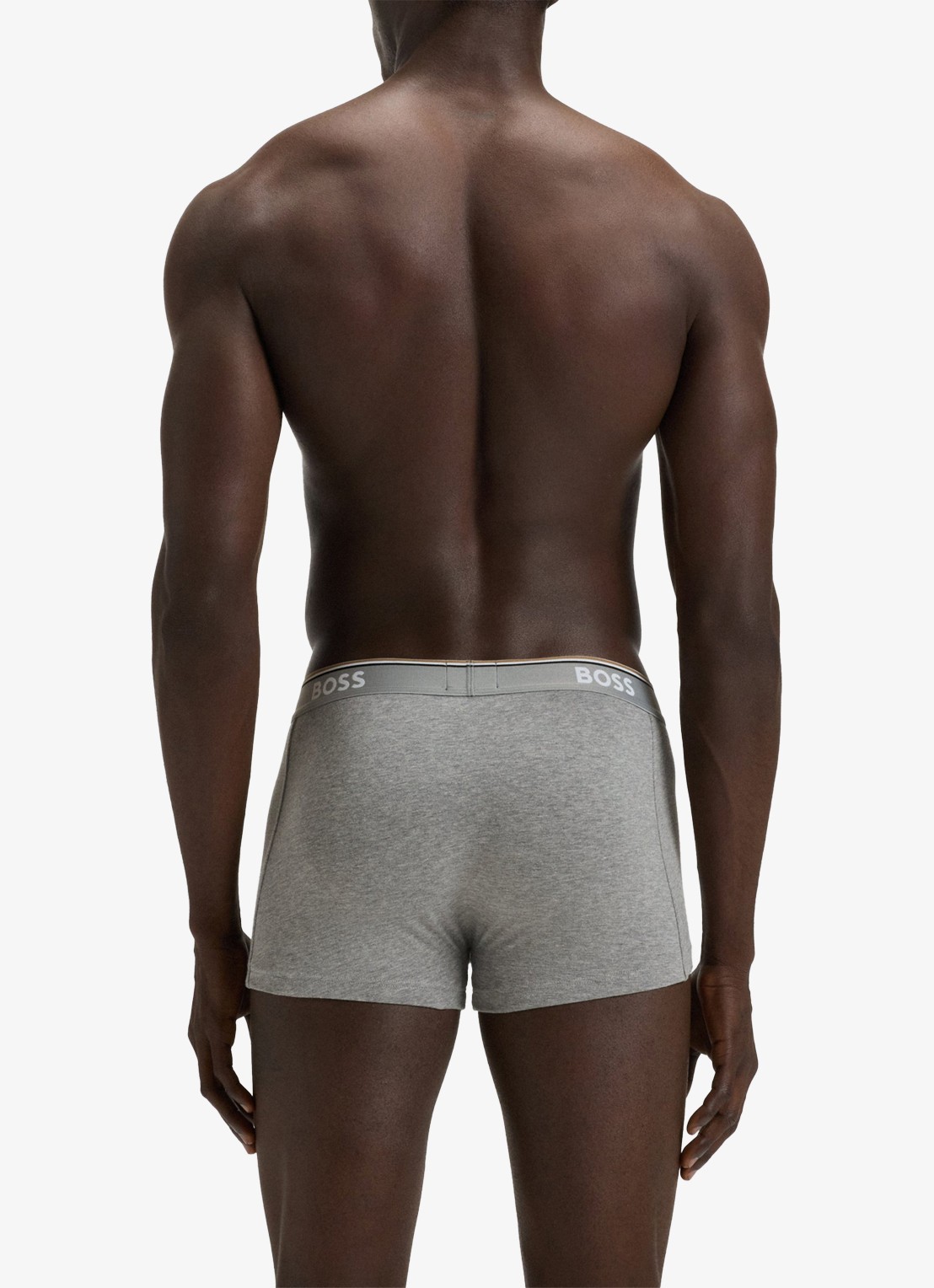 BOSS Boxershorts met logoband in 3-pack - achterkant 3 grijs